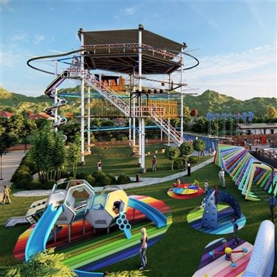 Parco Zipline all'aperto